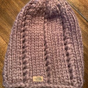 Light purple / lavender colored North face hat